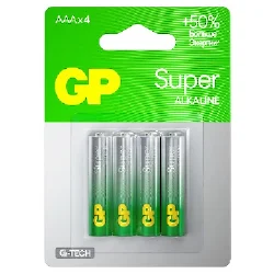 Батарейка GP Super ААА LR03 1.5V BL*4 Фото 1