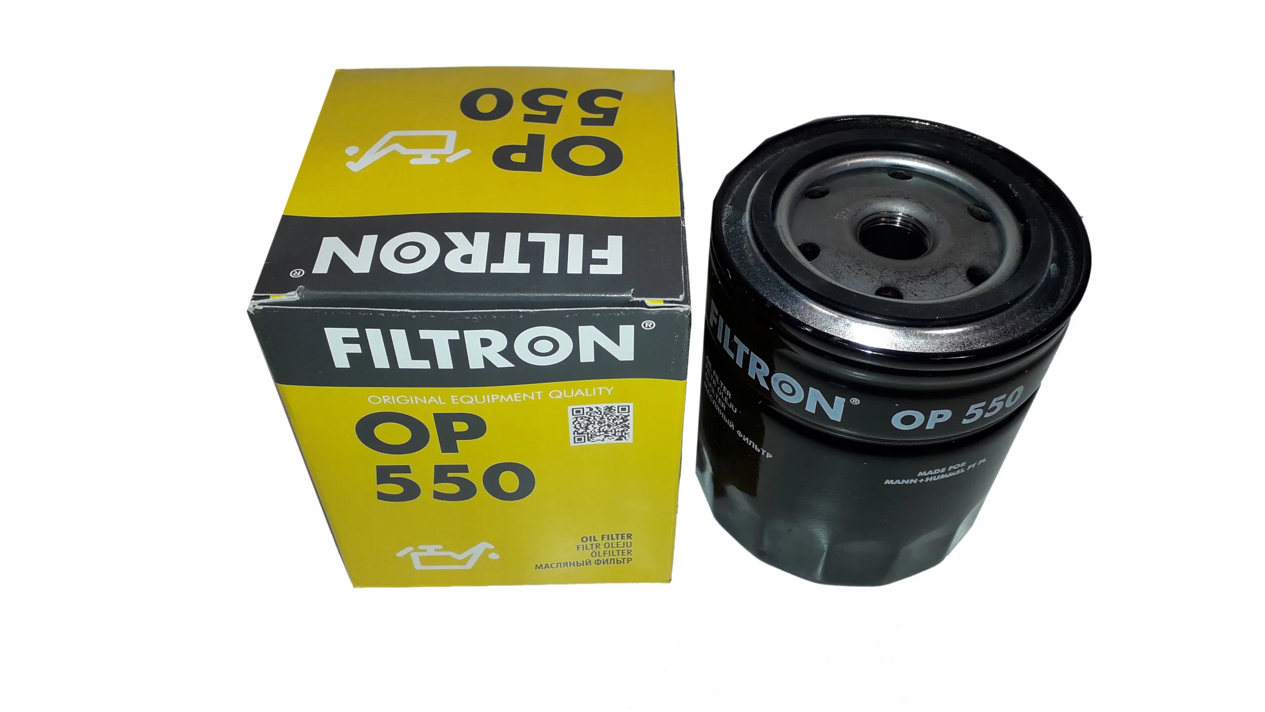 Фильтр масляный FILTRON OP550 (W930/9, GB-107, LC-1503, SM180) GAZ / UAZ Фото 1