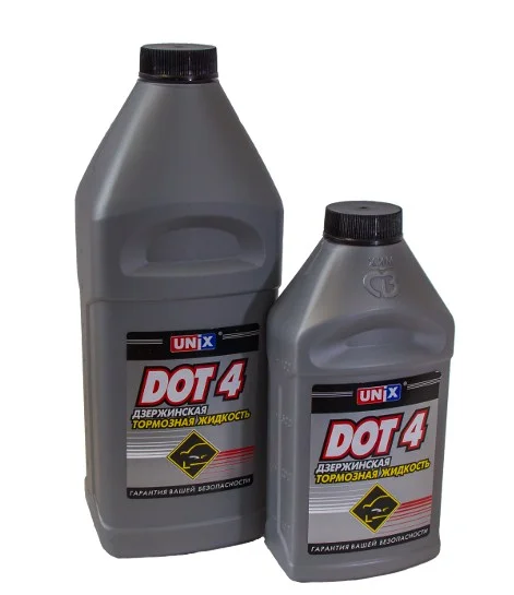 Жидкость тормозная UNIX DOT 4 910г Фото 1