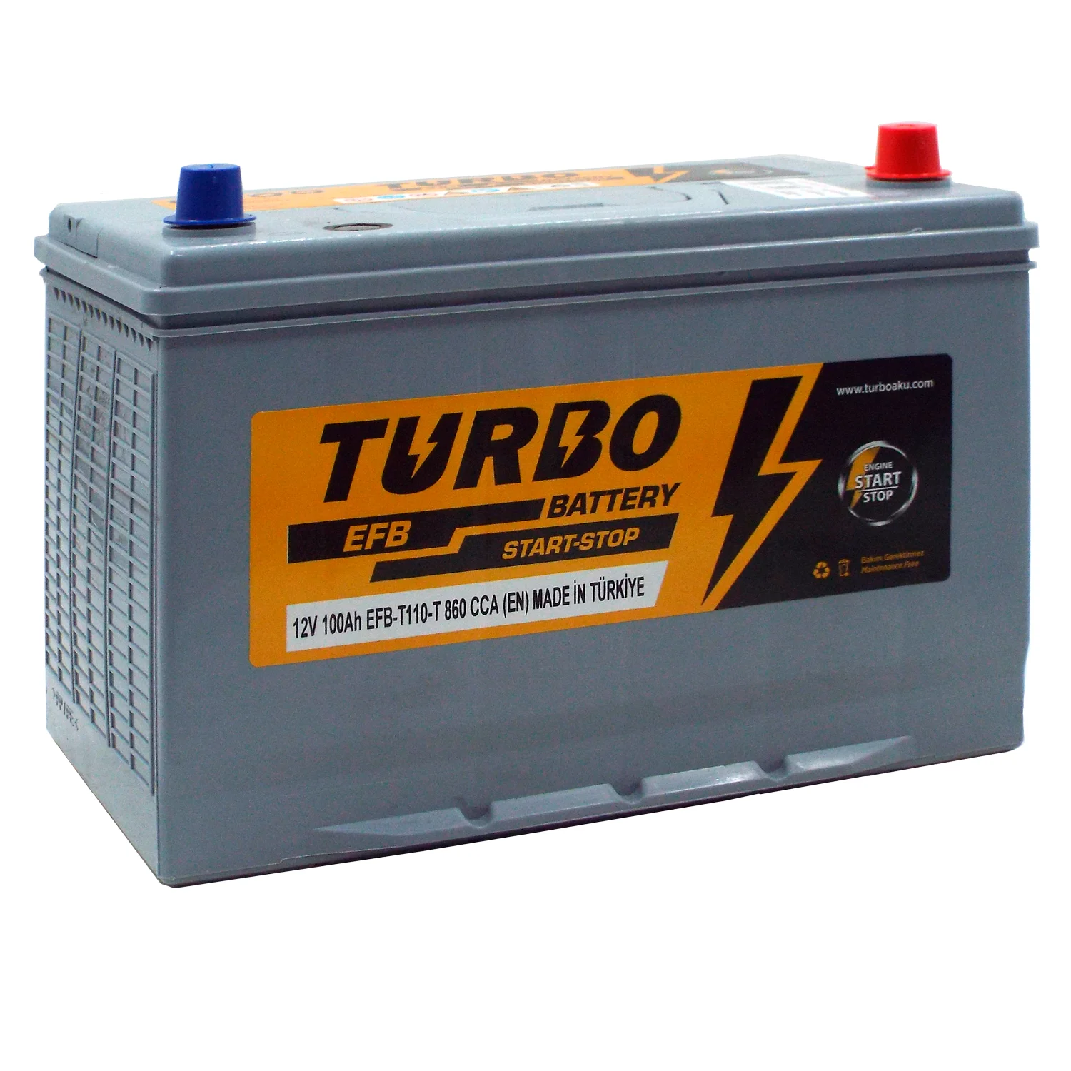 Аккумулятор TURBO EFB T110 Asia 100 Ач о.п. Фото 1