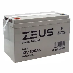 Аккумулятор ZEUS 6-EVF-100 (12V100Ah) тяговый Фото 1