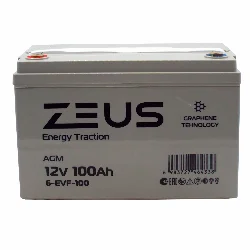 Аккумулятор ZEUS 6-EVF-100 (12V100Ah) тяговый Фото 1