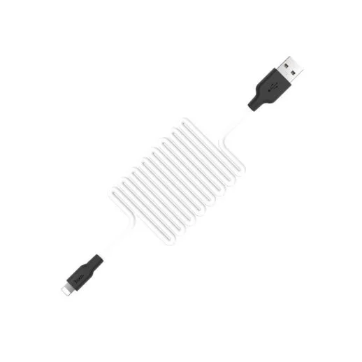 Кабель USB - Lightning HOCO X21+ силиконовый белый 1м Фото 1
