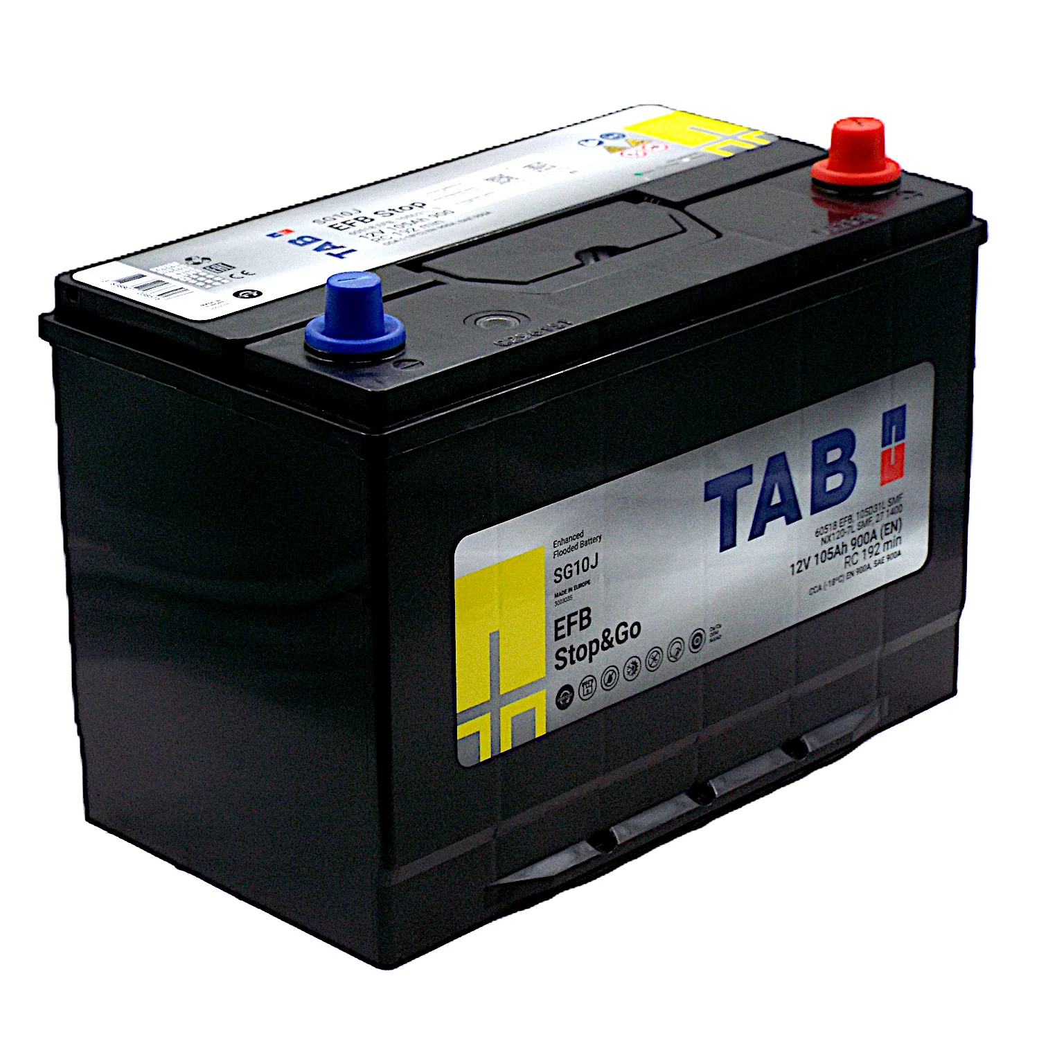 Аккумулятор TAB EFB SG10J Asia 105 Ач о.п. Фото 1