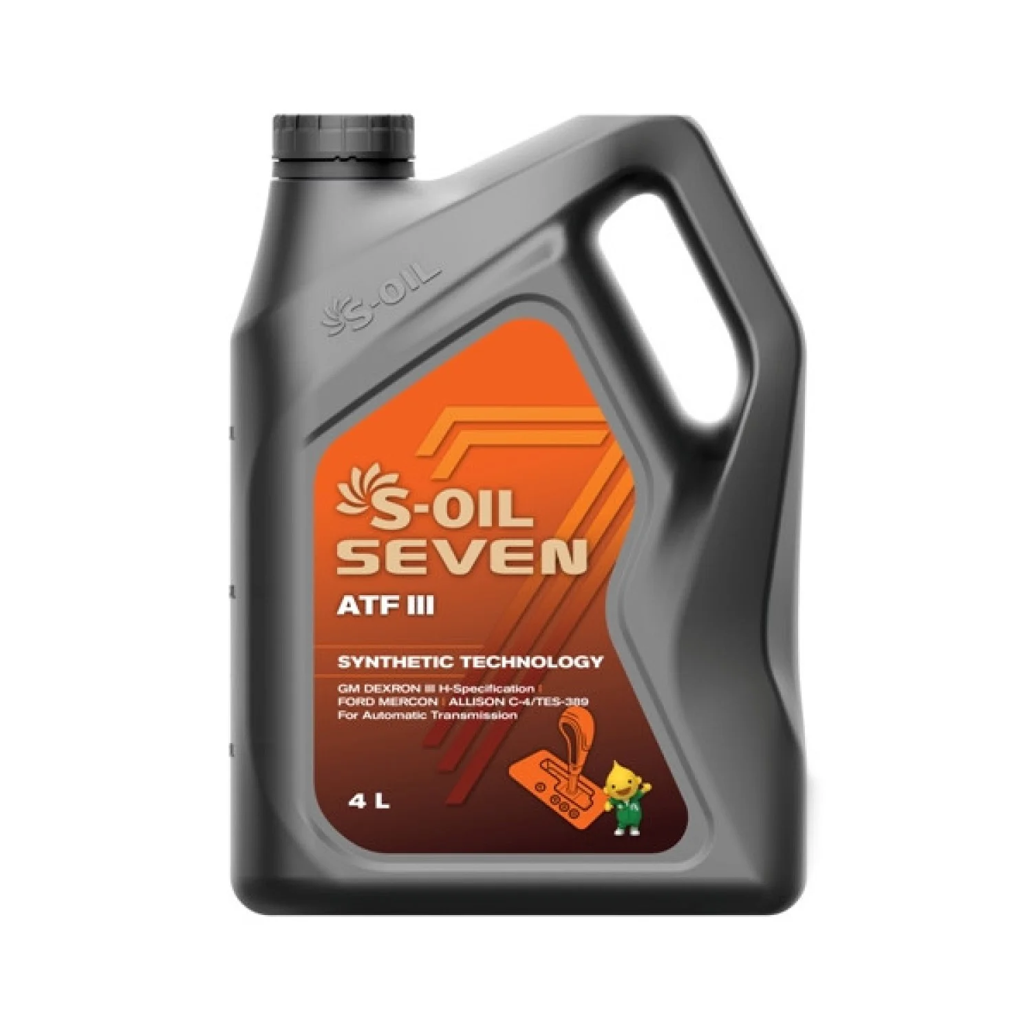 Масло трансмиссионное S-OIL Seven ATF III, 4л РАСПРОДАЖА Фото 1