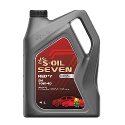 Масло моторное S-OIL Seven RED #7 SN 10W-40, 4л РАСПРОДАЖА Фото 1