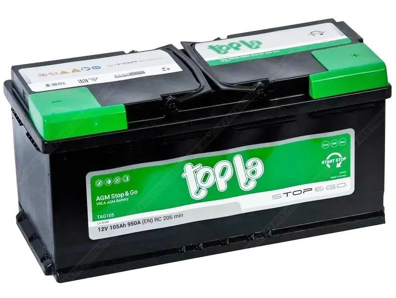Аккумулятор TOPLA AGM 105 Ач о.п. УЦЕНКА
