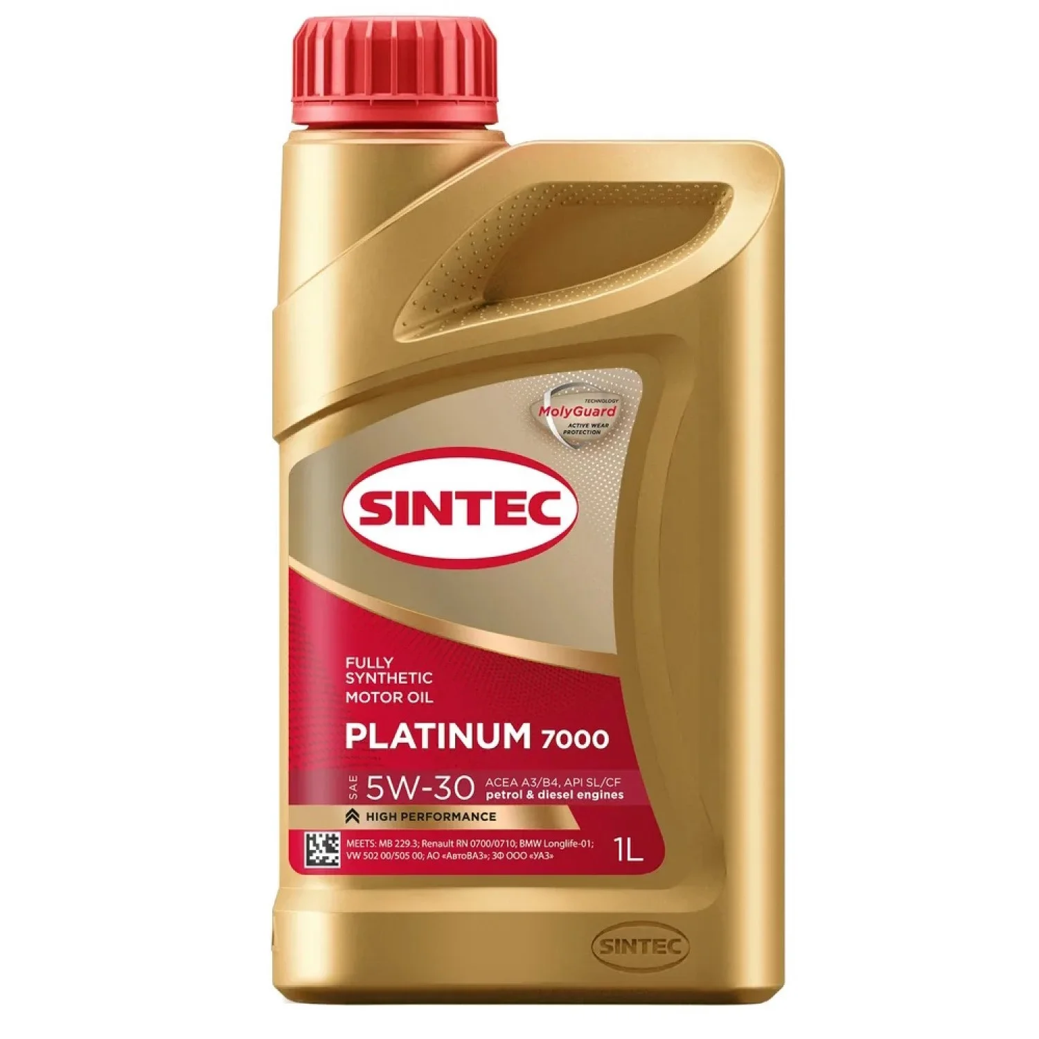 Масло моторное SINTEC Platinum 7000 A3/B4 5W-30, 1л РАСПРОДАЖА Фото 1