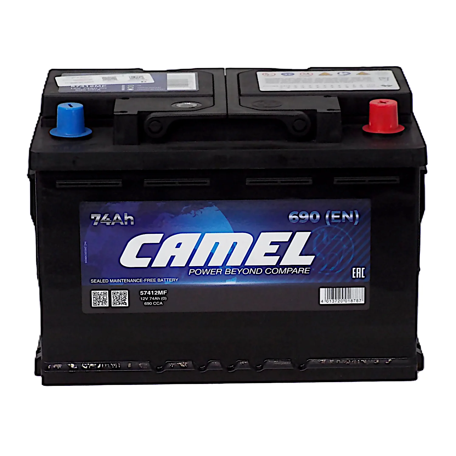 Аккумулятор CAMEL 74 Ач о.п. Фото 1