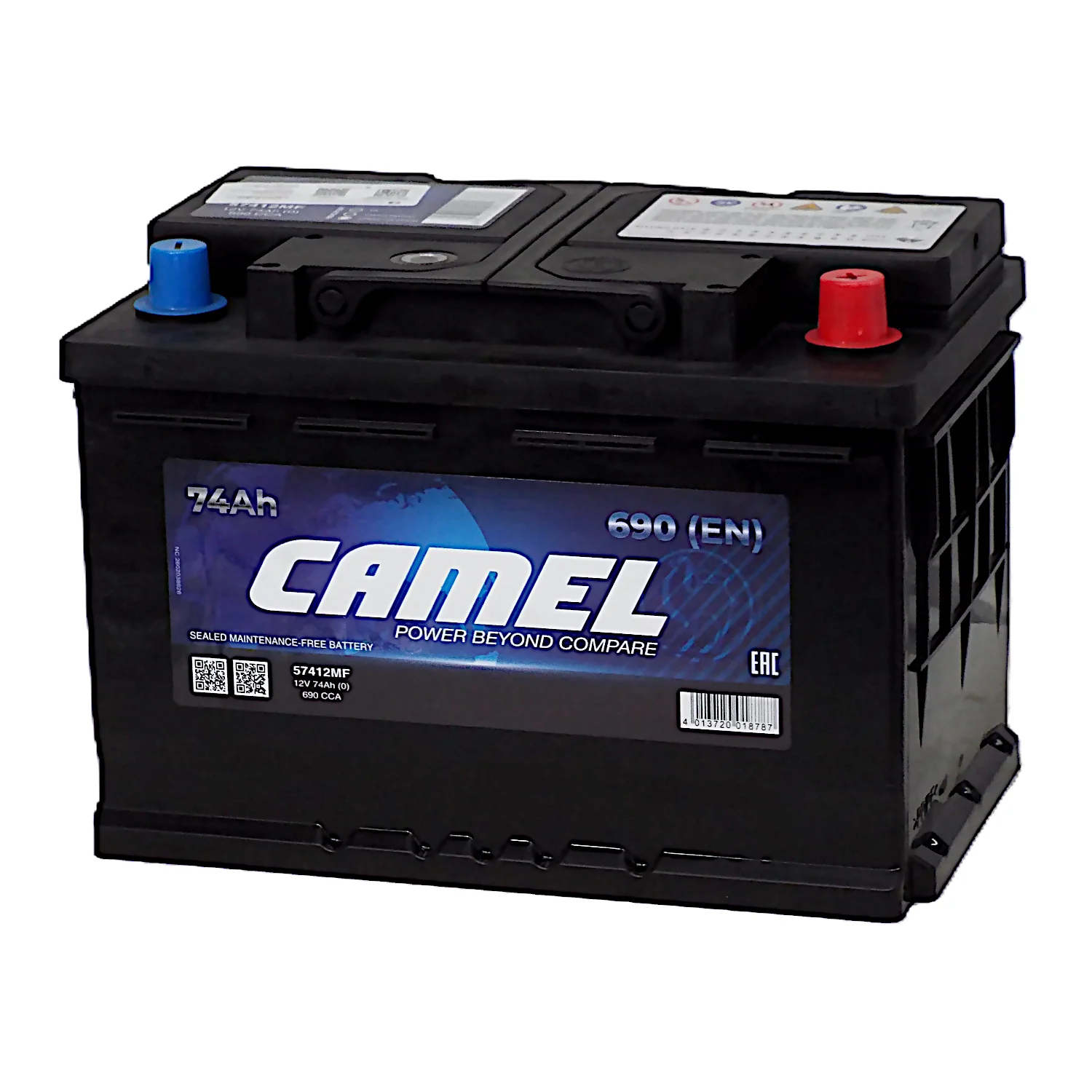 Аккумулятор CAMEL 74 Ач о.п. Фото 1