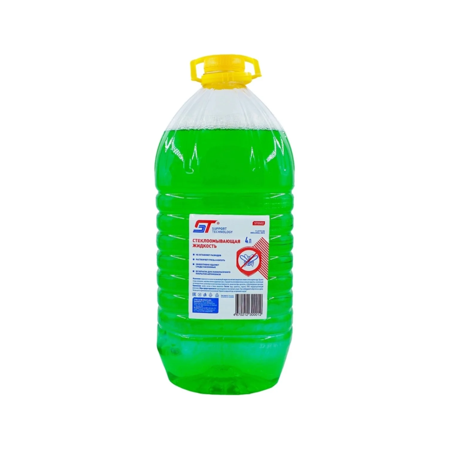 Жидкость стеклоомывающая ST летняя, 4л Фото 1