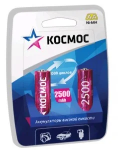 Аккумулятор Космос AA R06 2500 mAh BL*1 Фото 1