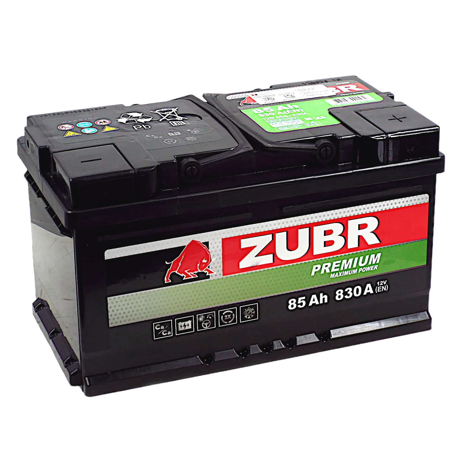 Аккумулятор ZUBR Premium LB 85 Ач о.п.