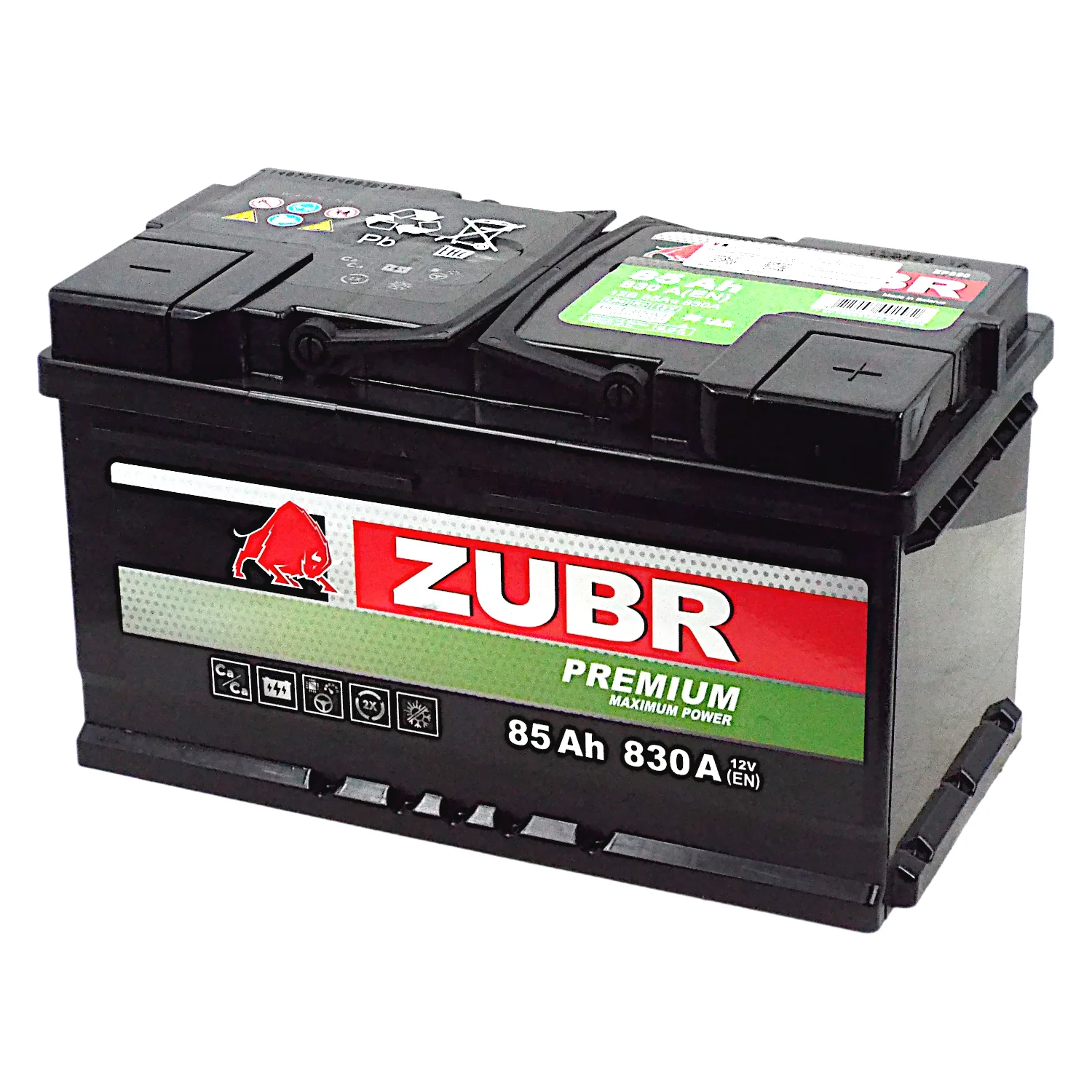 Аккумулятор ZUBR Premium LB 85 Ач о.п. Фото 1