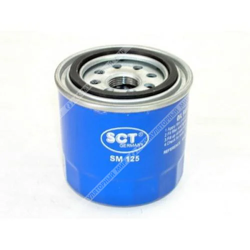 Фильтр масляный SCT SM125 (W8017, GB-124, LC-1907) HYUNDAI / KIA Фото 1