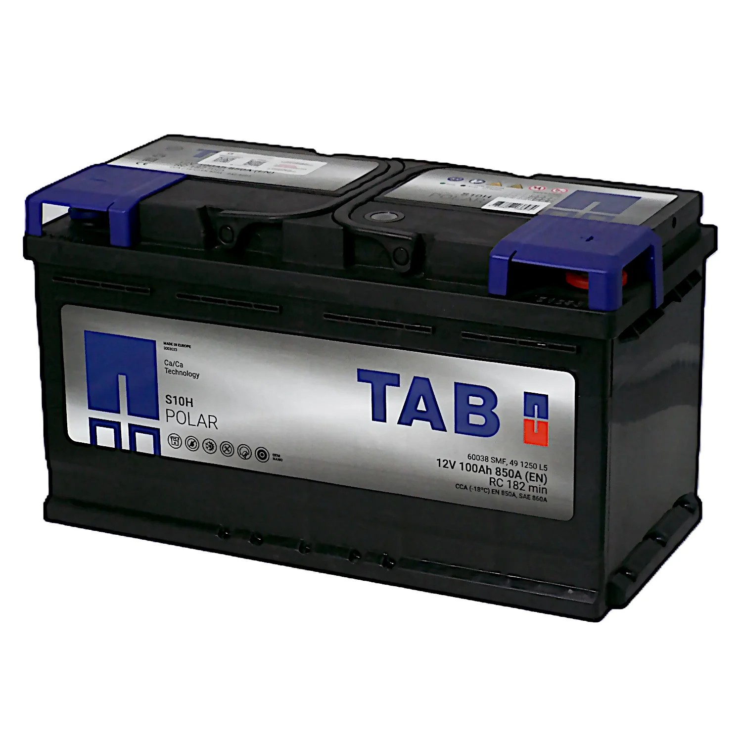 Аккумулятор TAB Роlar SMF S10H 100 Ач о.п. Фото 1