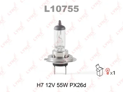 Лампа галогенная H7 12V 55W PX26d LYNX L10755 Фото 1