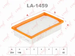 Фильтр воздушный LYNX LA-1459 (C26048, GB-95091PR, SB2456) HYUNDAI / KIA Фото 1