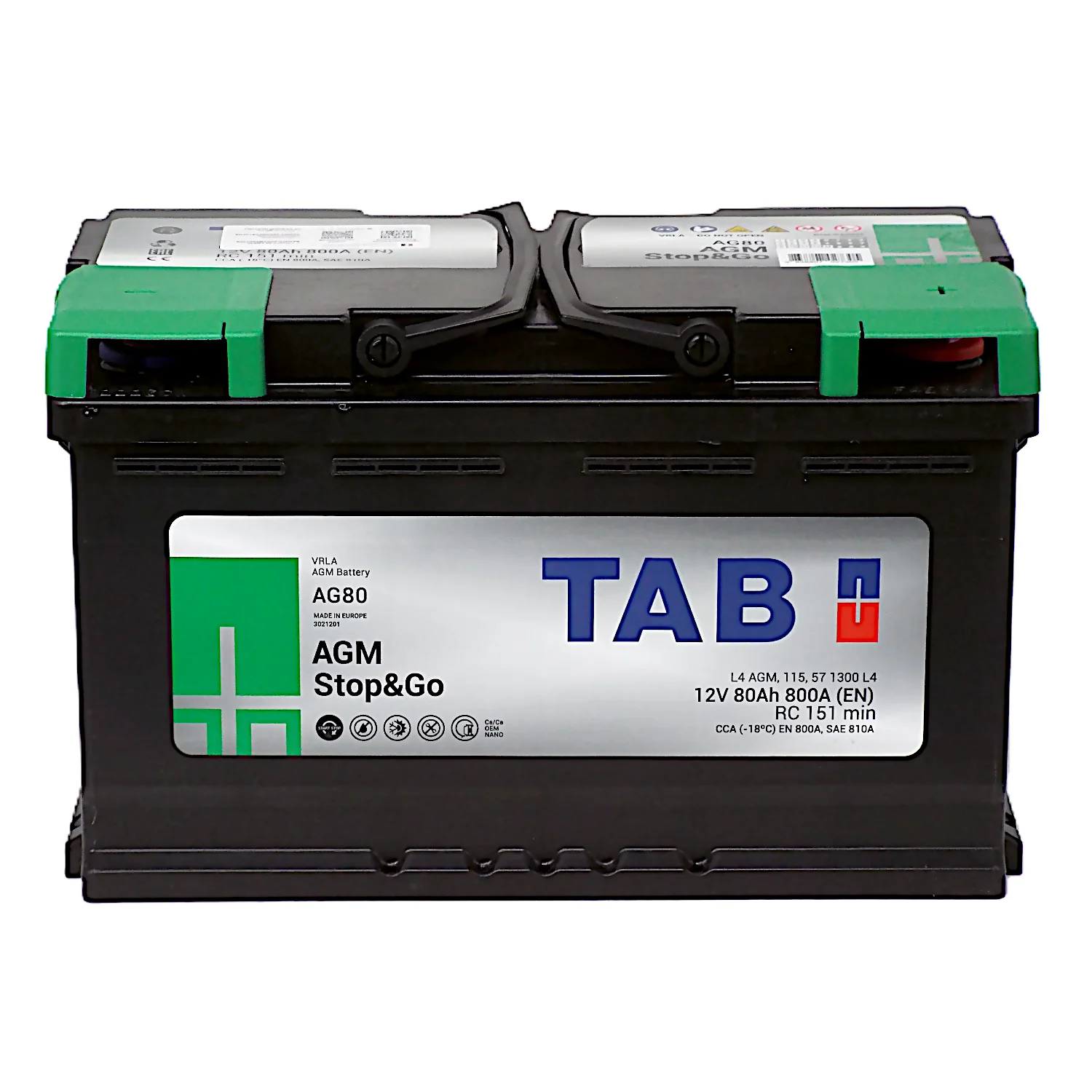 Аккумулятор TAB AGM 80 Ач о.п. Фото 1