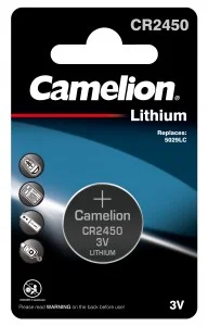 Батарейка Camelion CR2450 Lithium 3V BL*1 Фото 1