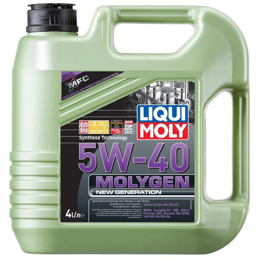 Масло моторное LIQUI MOLY Molygen New Generation 5W-40, 4л Фото 1