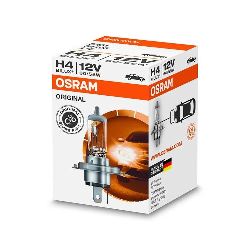Лампа галогенная H4 12V 60/55W P43t OSRAM 64193